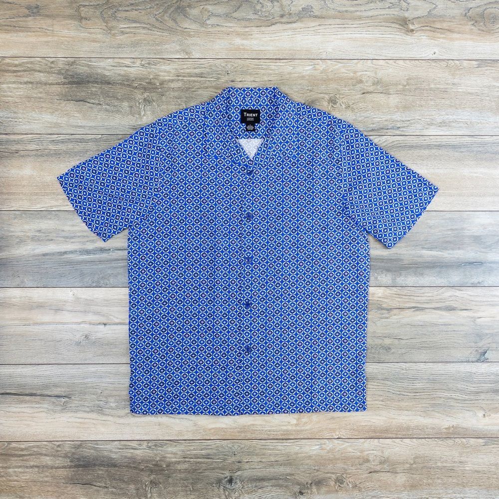 Trient Luxury Silk Salsa Button Down Shirt